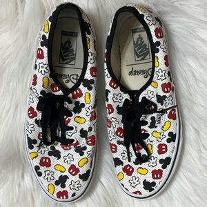 Vans Custom Mickey Hands Ears Sneakers 7.5